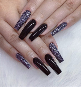 30 Incredible Acrylic Black Nail Art Designs Ideas For Long Nails