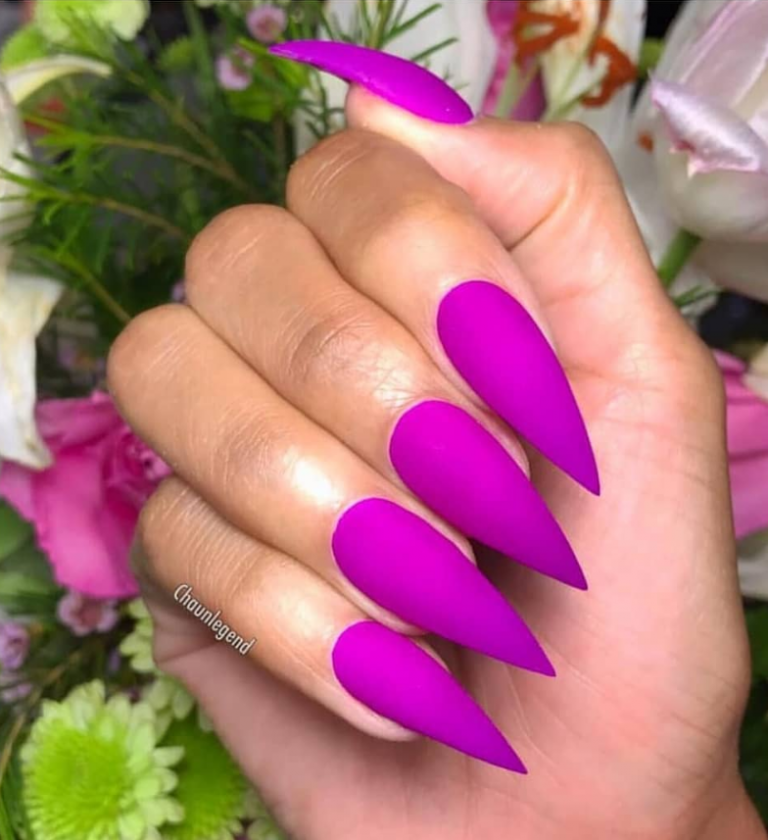 Gorgeous Acrylic Purple Nails Art Design Ideas Page Of