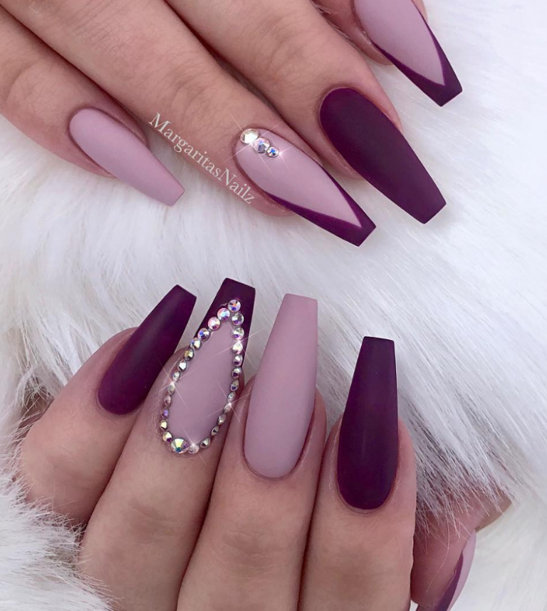 60 Gorgeous Acrylic Purple Nails Art Design Ideas Page 6 Of 62