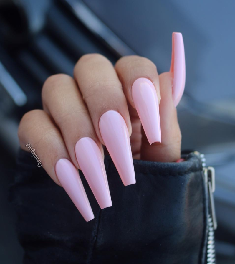 30 Natural Matte Coffin Nails Design With Different Colors For Spring & Summer