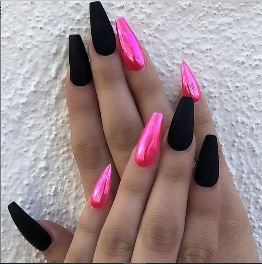 30 Incredible Acrylic Black Nail Art Designs Ideas For Long Nails