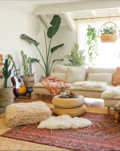 120+ Cozy DIY Living Room & Bedroom Home Decor With Green Houseplants ...