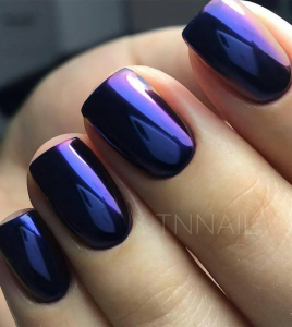 50 Stunning Matte Blue Nails Acrylic Design For Short Nail - Page 21 of