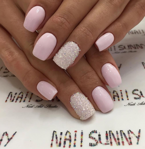 60+ Acrylic Square Nails Design And Color Ideas For Short Nails— White ...