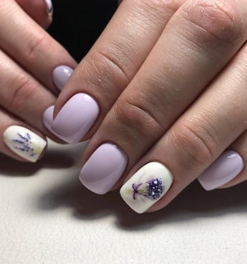 60+ Gorgeous Acrylic ?Purple Nails Art Design Ideas