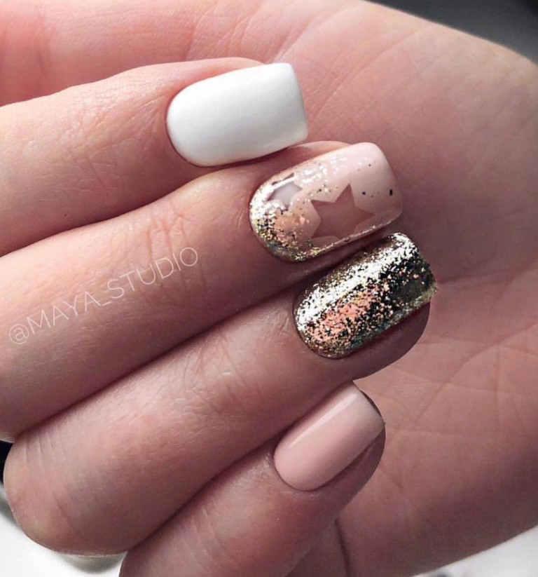 60+ Acrylic Square Nails Design And Color Ideas For Short Nails— White ...