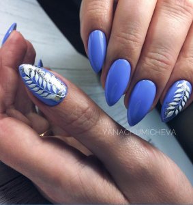 50 Stunning Matte Blue Nails Acrylic Design For Short Nail - Page 49 of