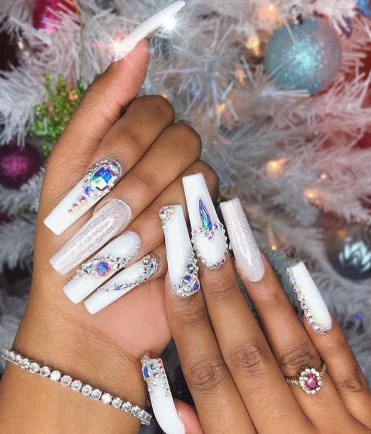 Trendy White Acrylic Nails Designs Ideas To Try Fashionsum