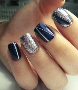 50 Stunning Matte Blue Nails Acrylic Design For Short Nail - Page 8 of