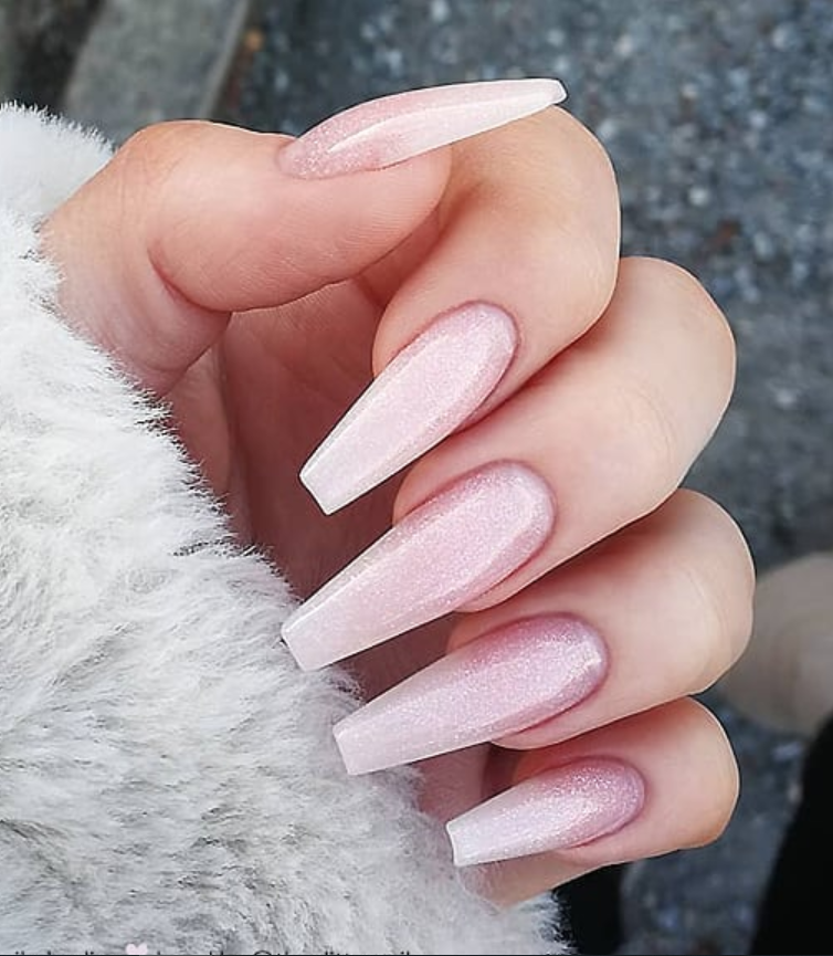 80+ Elegant Nude Coffin Nails Design For Long Nails That Anyone Can Pull Off