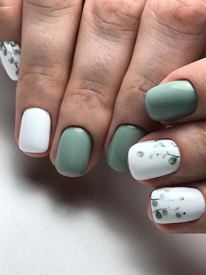 24 Elegant Acrylic White Nail Design For Short Square Nails In Summer