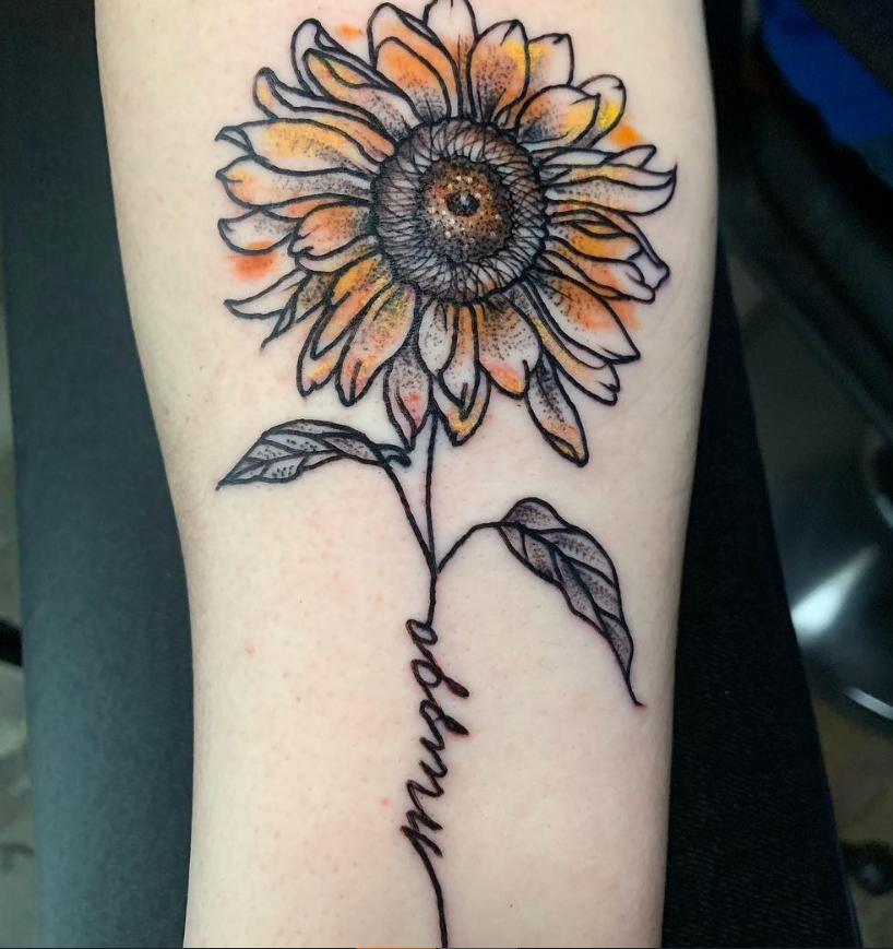 45 Simple Unique Sunflower Tattoo Ideas For Woman - Page 11 of 45