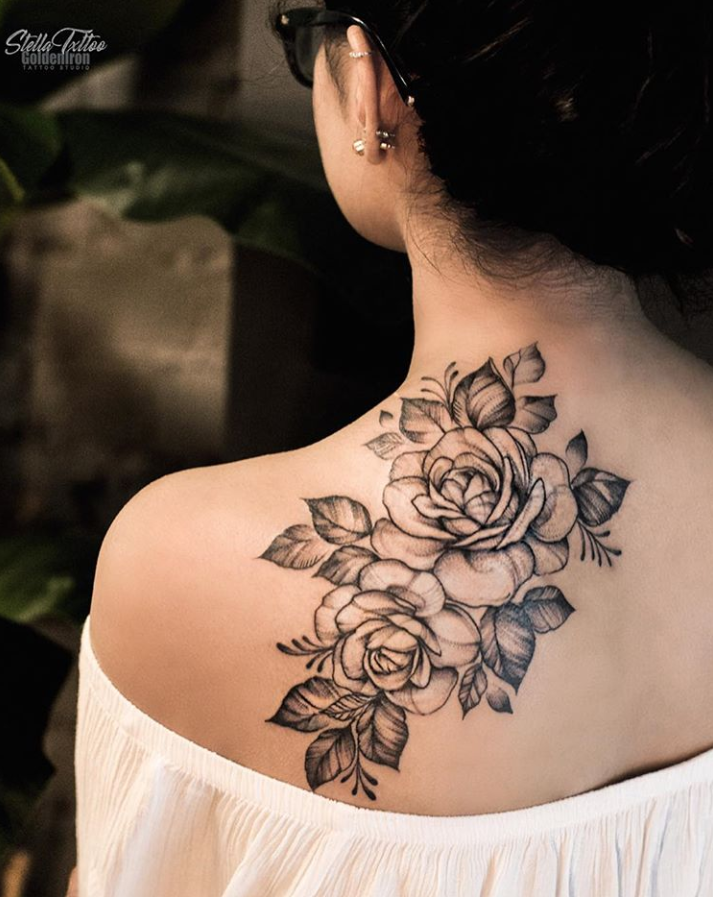 26 Awesome Floral Shoulder Tattoo Design Ideas For Woman - Page 11 of