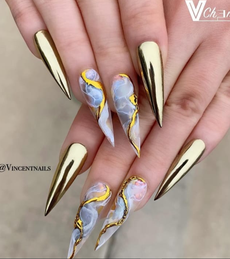 75 Chic Classy Acrylic Stiletto Nails Design You'll Love - Page 56 of ...