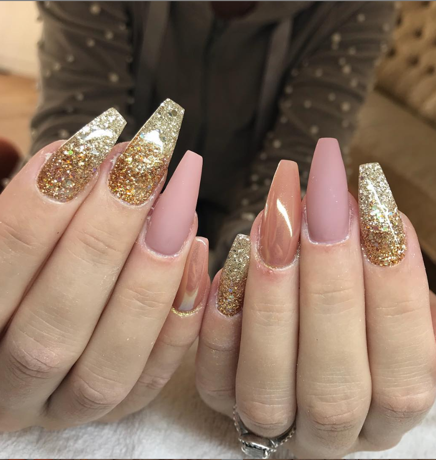 56 Stylish Acrylic Nude Coffin Nails Color Design For Spring & Summer