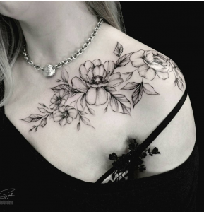 26 Awesome Floral Shoulder Tattoo Design Ideas For Woman - Page 22 of ...