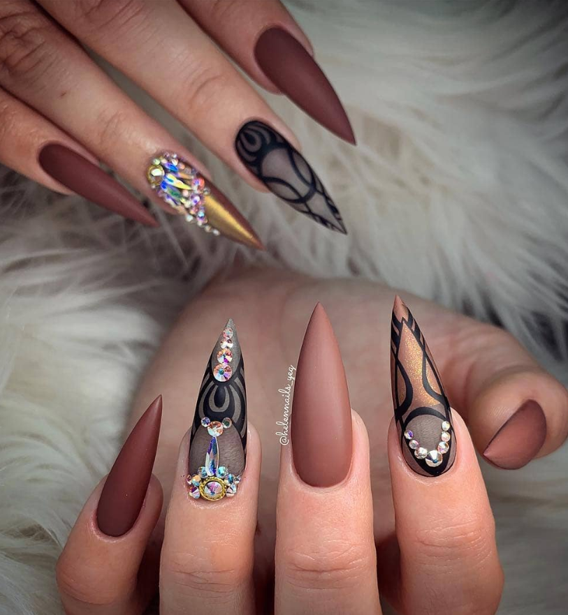 75 Chic Classy Acrylic Stiletto Nails Design You'll Love - Page 61 of ...