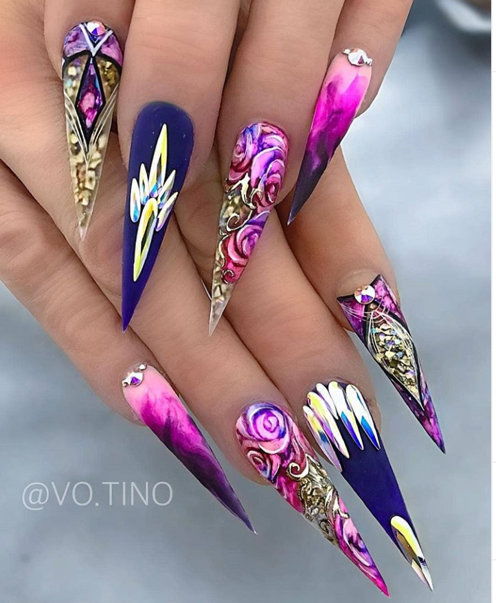 75 Chic Classy Acrylic Stiletto Nails Design You'll Love - Page 68 of ...