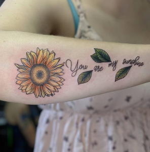 45 Simple Unique Sunflower Tattoo Ideas For Woman - Page 36 of 45 ...