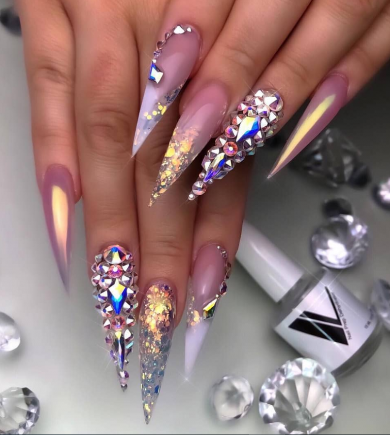 75 Chic Classy Acrylic Stiletto Nails Design You'll Love - Page 17 of ...