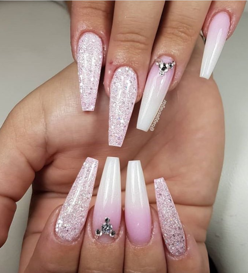 54 Hot Gel Pink Acrylic Coffin Nails Design Ideas Page 4 Of 55