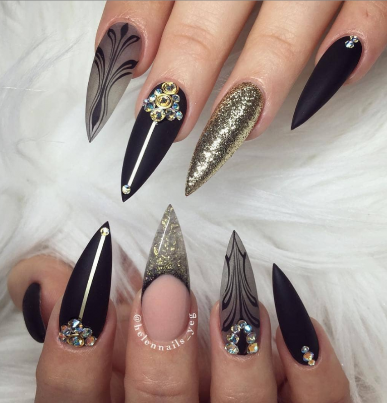 75 Chic Classy Acrylic Stiletto Nails Design You'll Love - Page 12 of ...