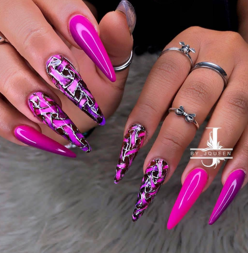 75 Chic Classy Acrylic Stiletto Nails Design You'll Love - Page 16 of ...