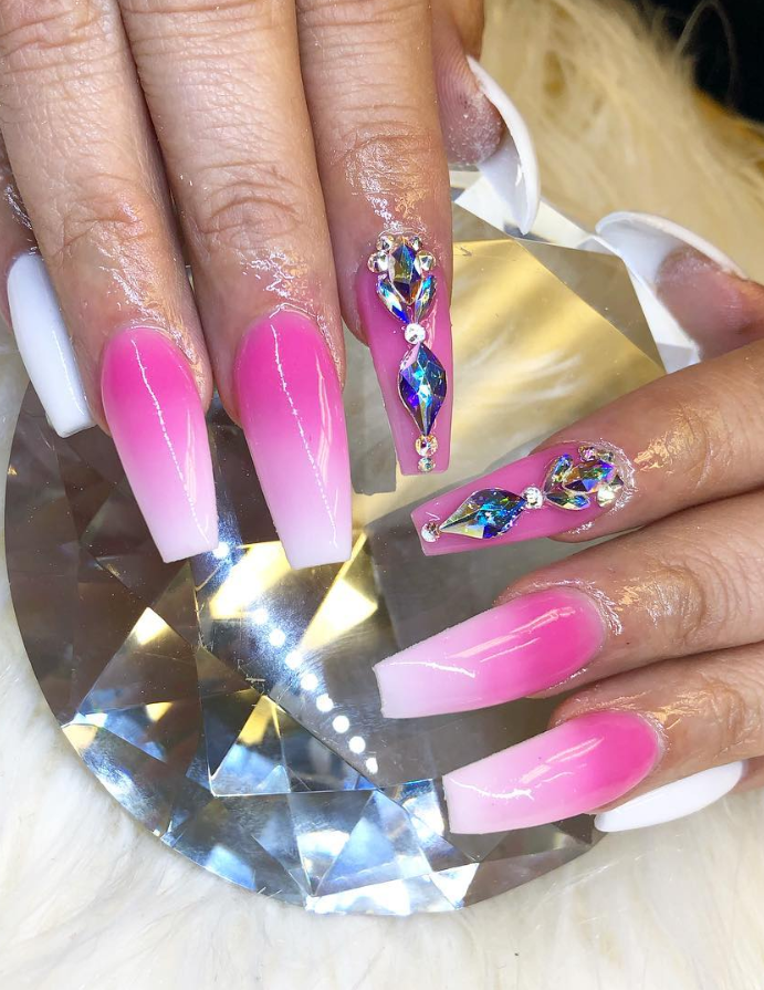 These Amazing Ombre Coffin Nails Design For Summer Nails You Can't Miss ...