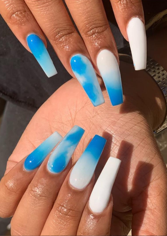 These Amazing Ombre Coffin Nails Design For Summer Nails You Can't Miss