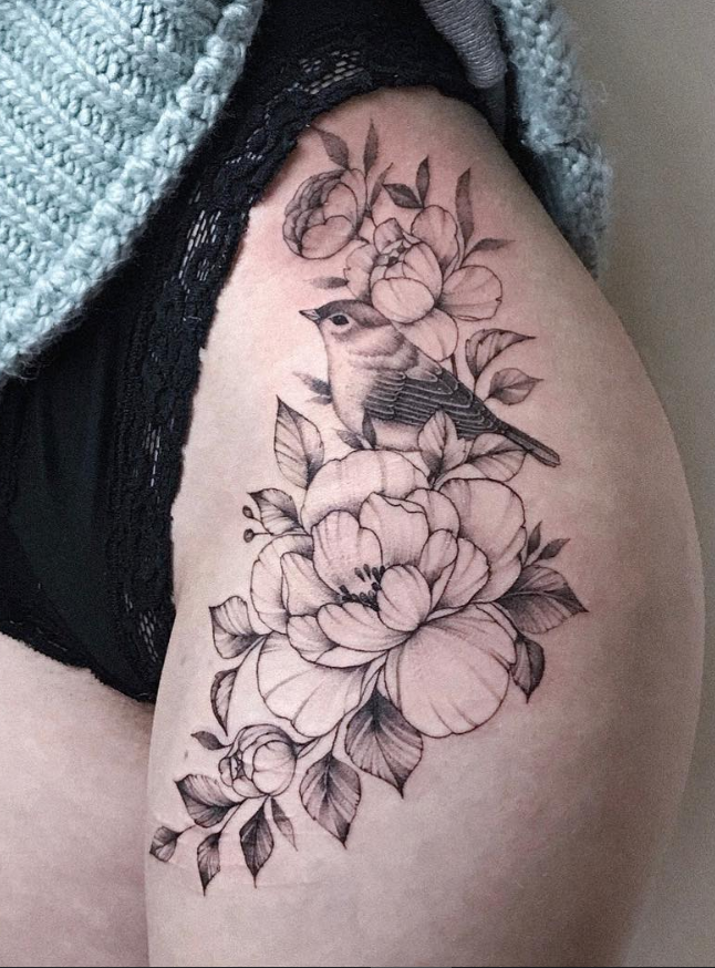25 Inspirational Flower Hip Thigh Tattoo Design Ideas For Sexy Woman Page 14 Of 25 Fashionsum