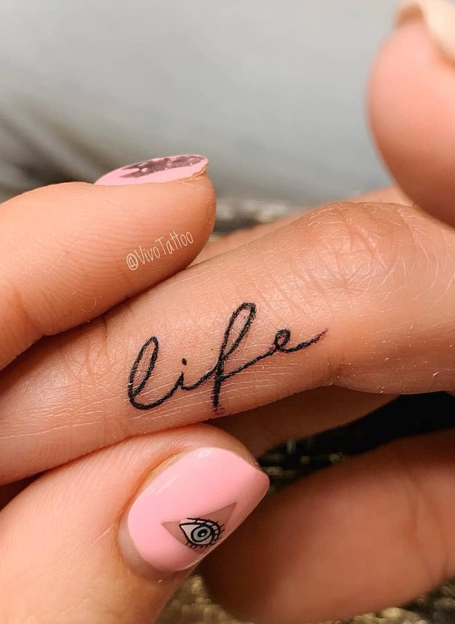 45 Meaningful Tiny Finger Tattoo Ideas Every Woman Eager To Paint  
