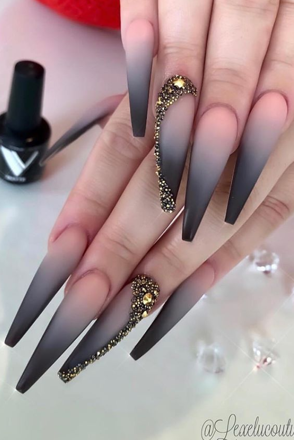 These Amazing Ombre Coffin Nails Design For Summer Nails You Can't Miss