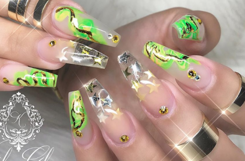 Hottest Acrylic Square Nails Design For Short Nails Coffin Page Of Latest Fashion