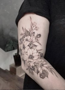 23 Beautiful Floral Tattoo Ideas For Woman - Page 14 of 23 - Fashionsum