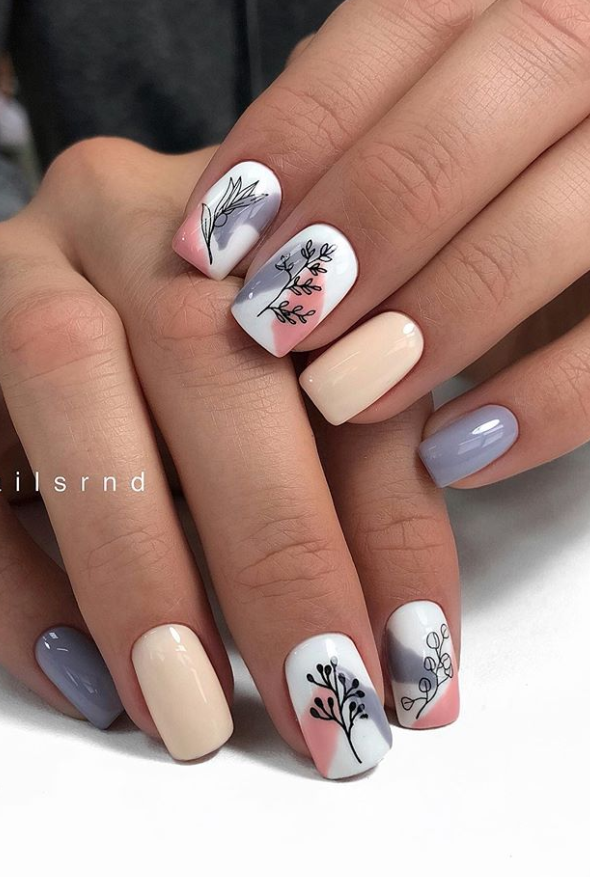 30 Beautiful Natural Short Square Nails Design For Early Spring 2020 ...
