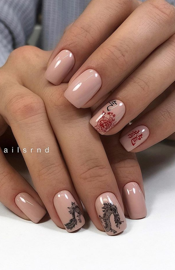 30 Beautiful Natural Short Square Nails Design For Early ...