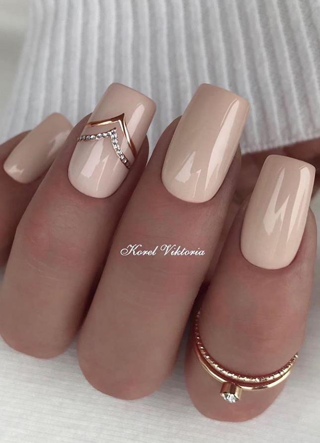 33 Trendy Natural Short Square Nails Design For Spring Nails 2020