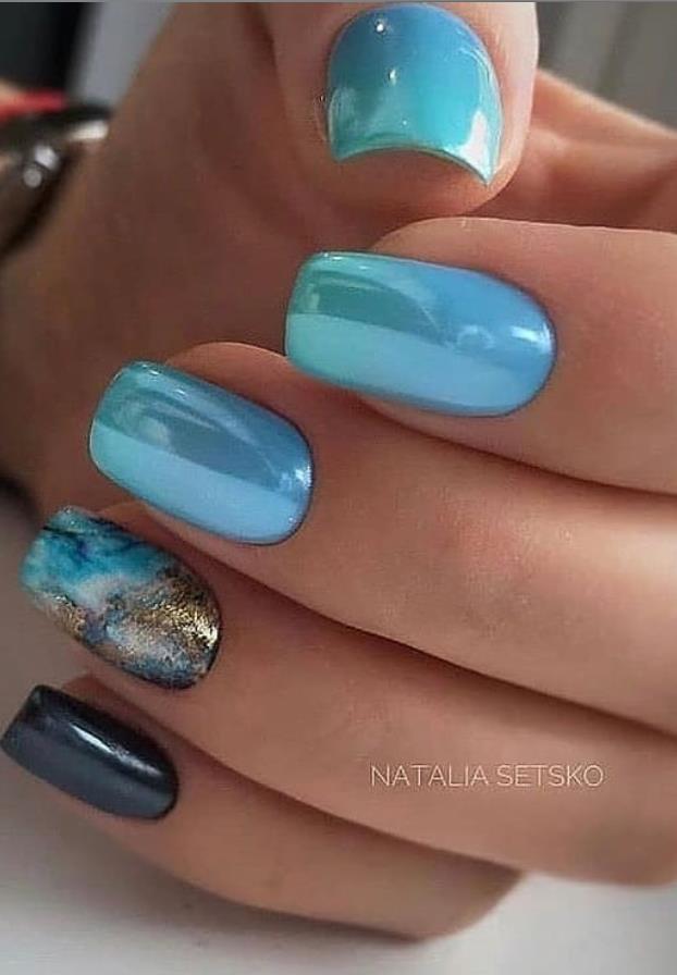 33 Trendy Natural Short Square Nails Design For Spring Nails 2020