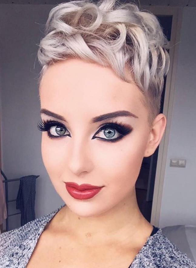 36 Pretty Fluffy Short Hair Style Ideas For Short Pixie Haircut 