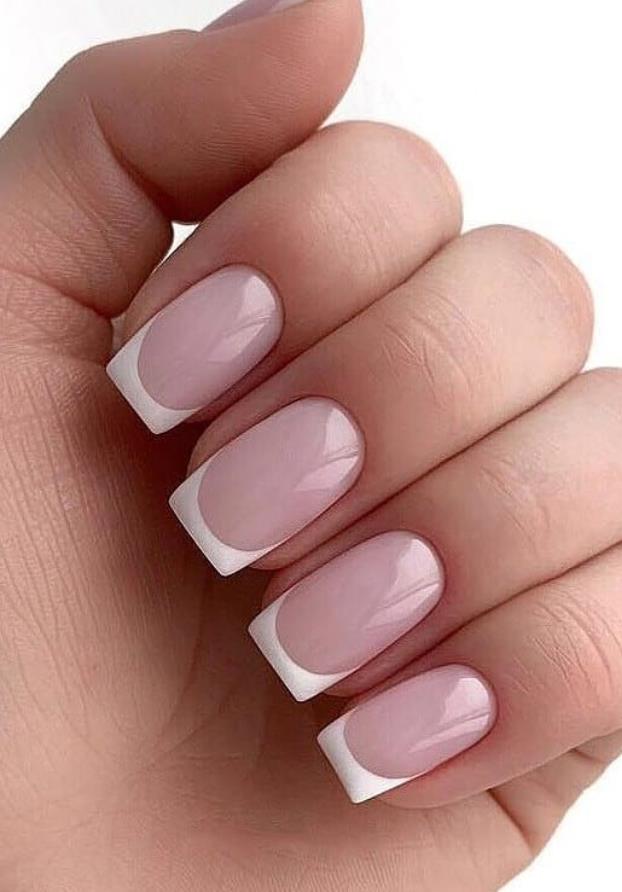 33 Trendy Natural Short Square Nails Design For Spring Nails 2020