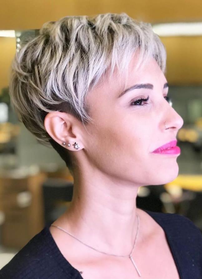 36 Pretty Fluffy Short Hair Style Ideas For Short Pixie Haircut 0105