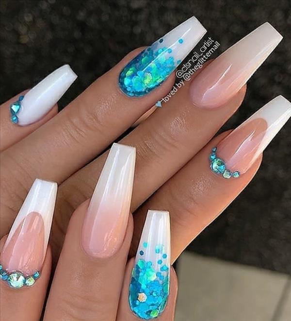 53 Hottest Acrylic Coffin Nails Design For Spring Long Nails - Fashionsum