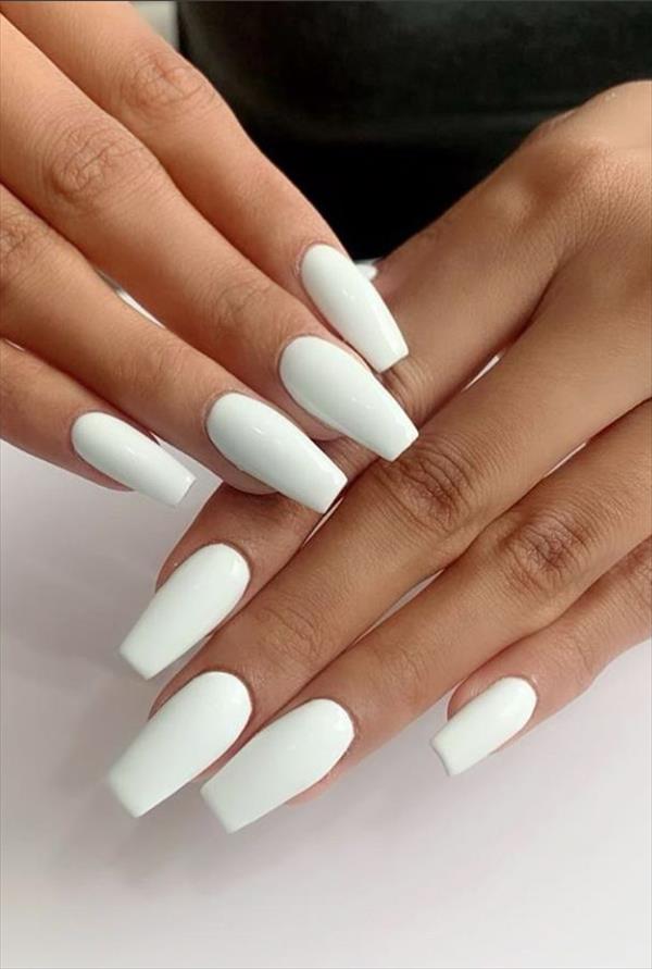 53 Hottest Acrylic Coffin Nails Design For Spring Long Nails - Fashionsum