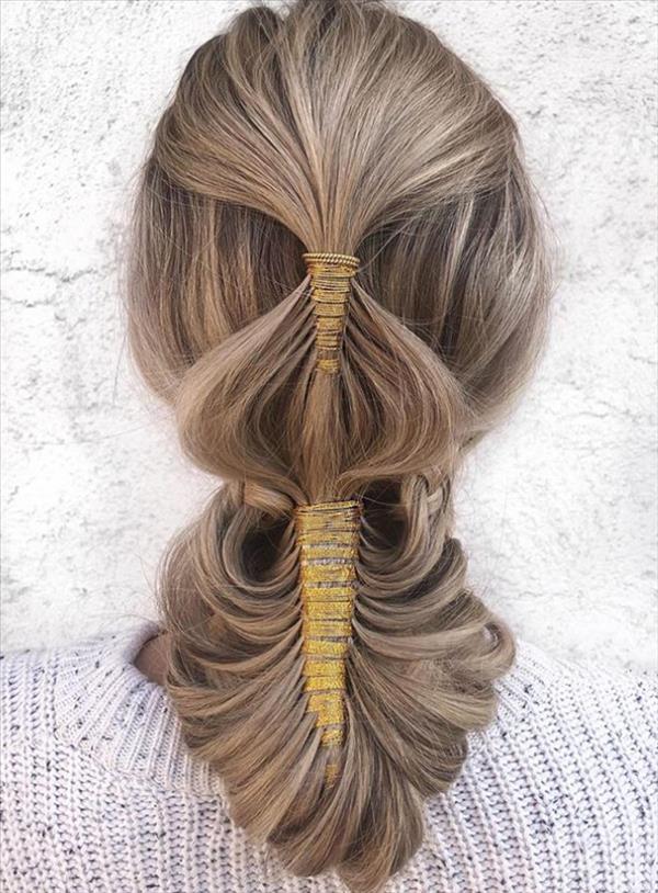 26 Easy braided hairstyle for medium-length hair to get younger