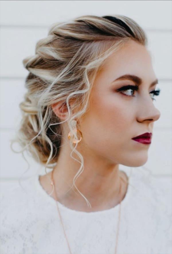 medium length wedding hairstyles