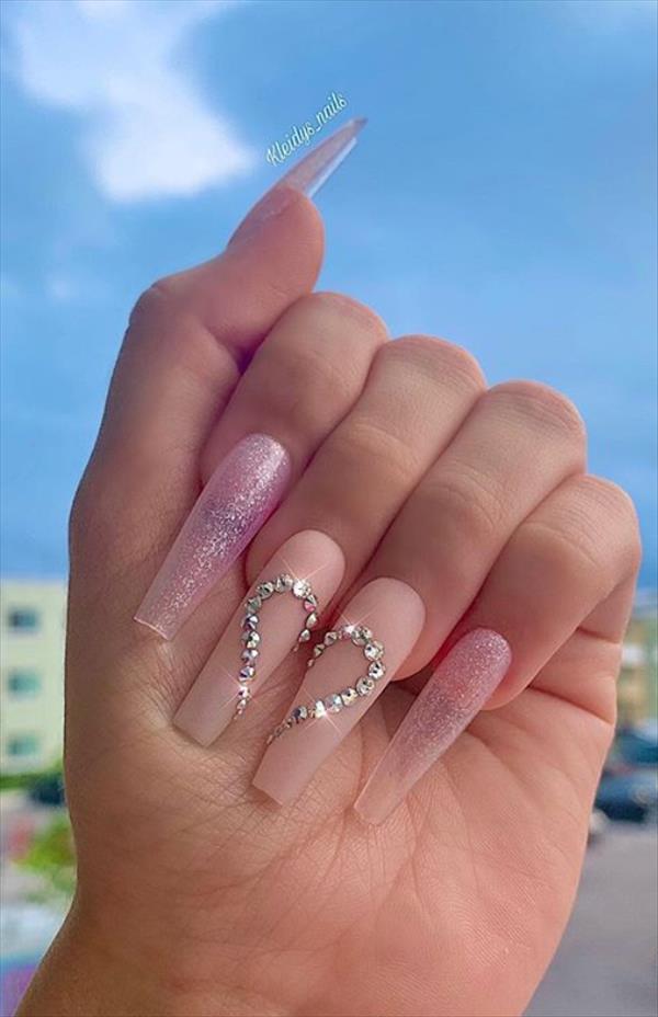 44 Classy long coffin nails design to rock your days! - Latest Fashion