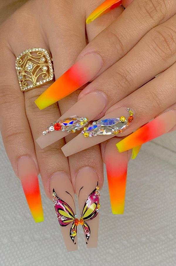 Spring Nails 2024 Coffin Gigi Persis