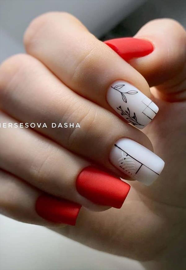 66 beautiful summer nails design with natural short square nails