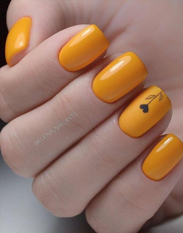 66 beautiful summer nails design with natural short square nails