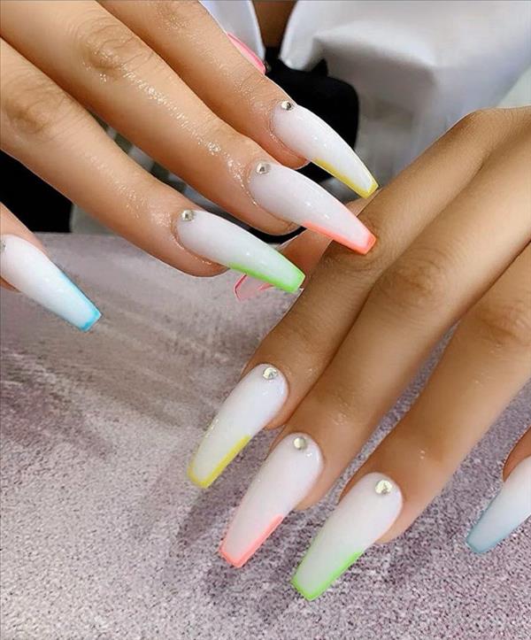 40 Beautiful Acrylic Coffin Nails Design For Long Nails This Summer